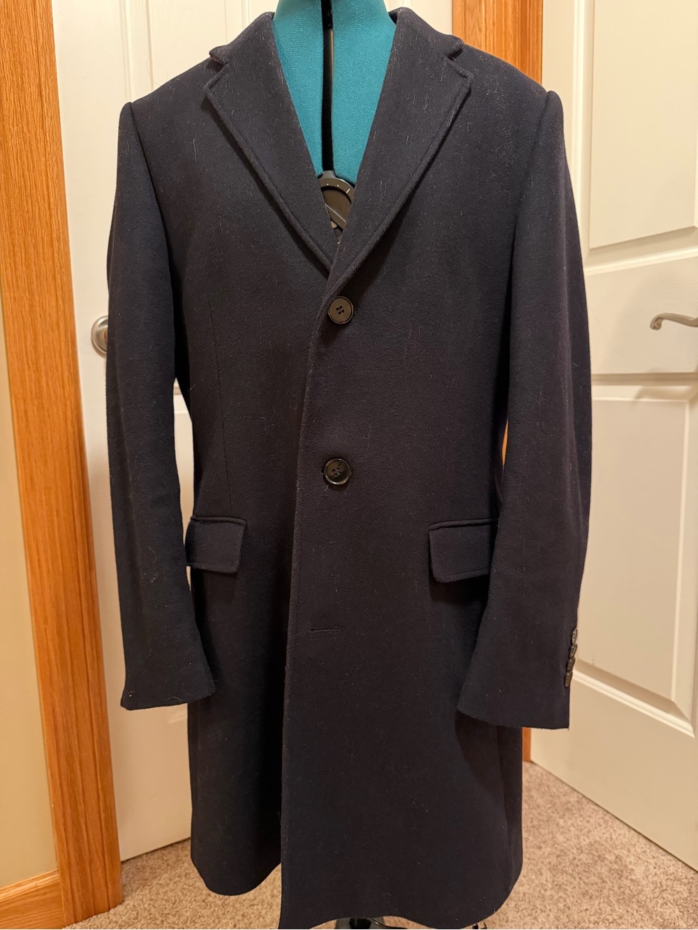 Byron Men’s Wool/Cashmere Overcoat
